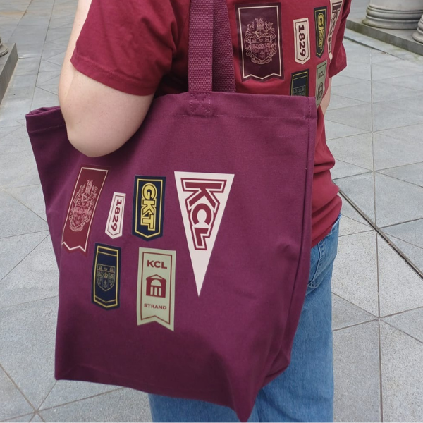 King's College London Flag Tote Bag Burg