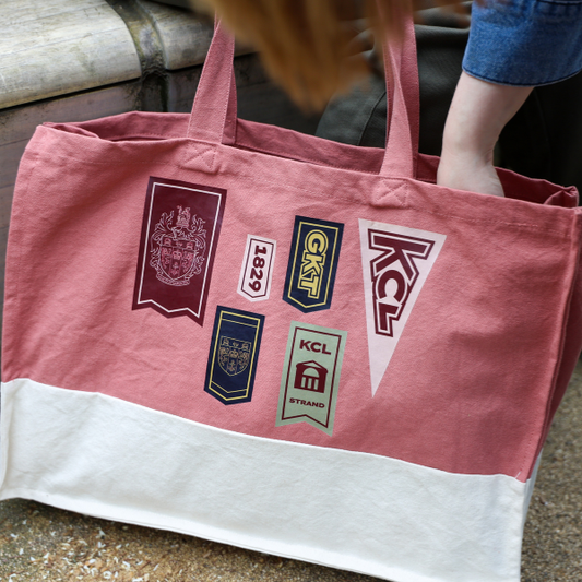 King's College London Flag Tote Bag Pink