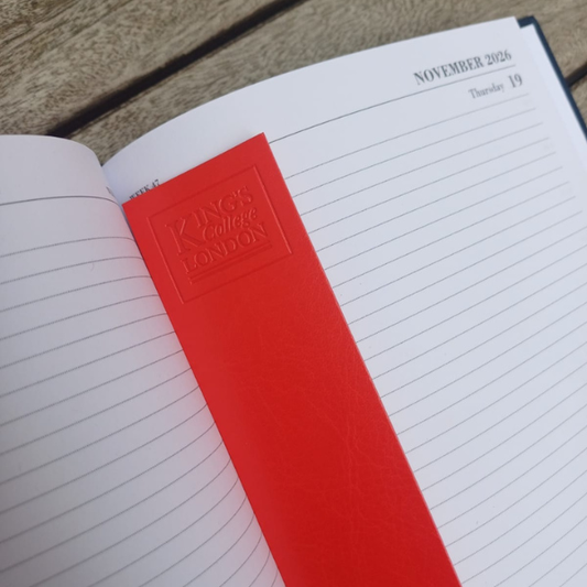 King's College London Bookmark Red