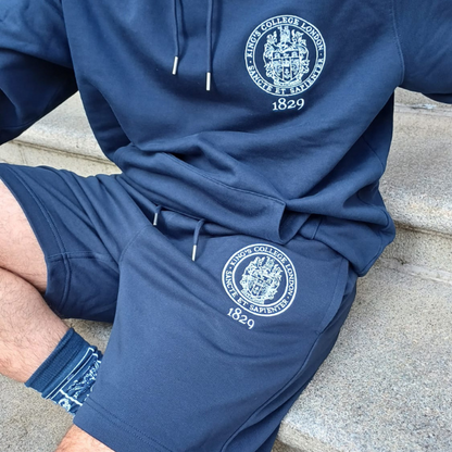 King's College London Embroidered Shorts in Navy