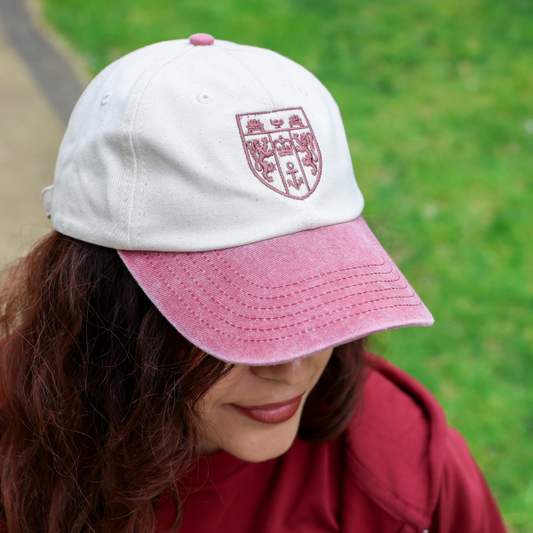 King's College London Baseball Cap Cream/Vintage Red