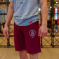 King's College London Shorts in Burgundy