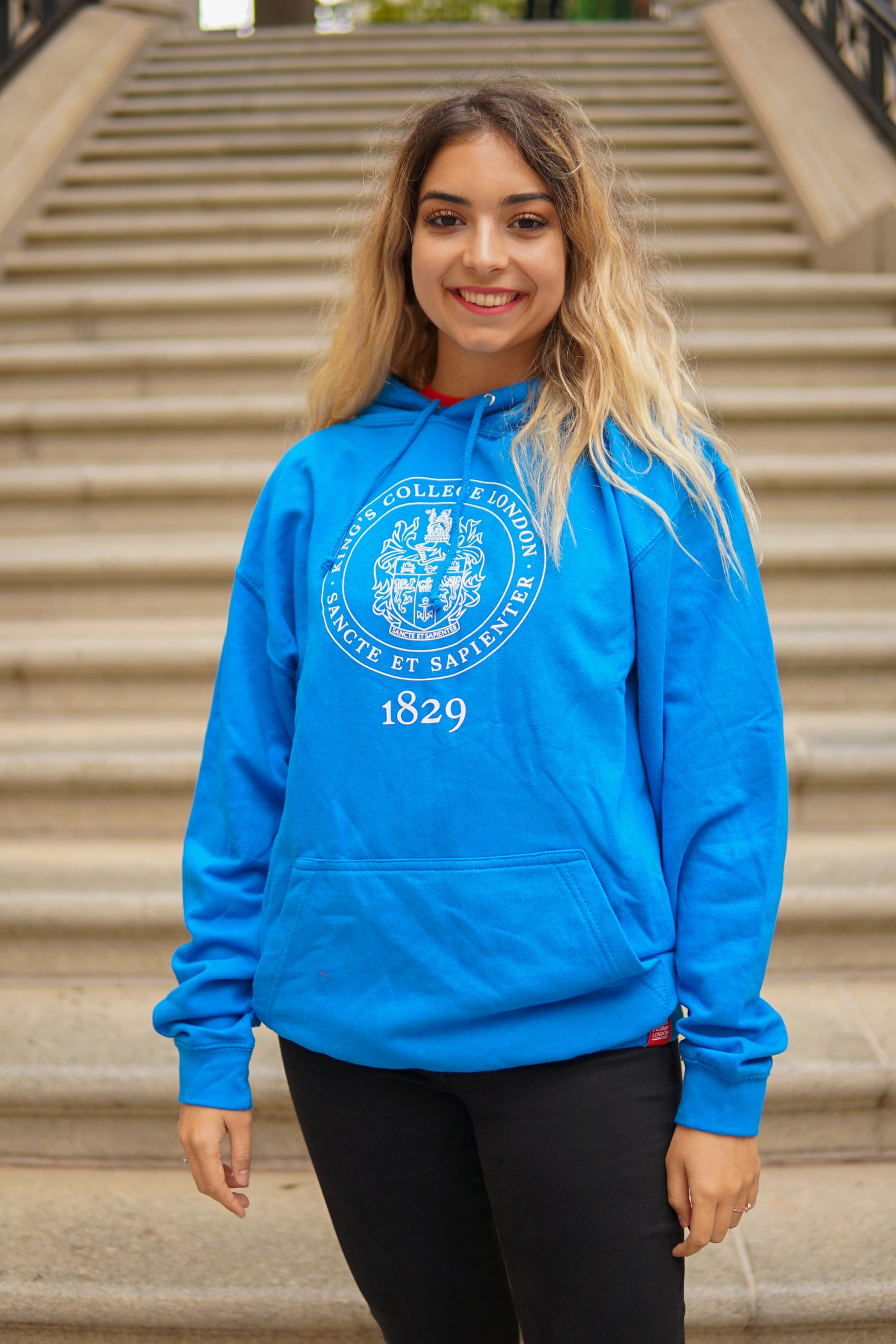 King's College London Everyday Hoodie in Tropical Blue