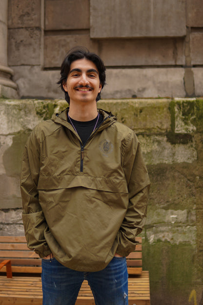 King's College London Over Head Jacket in Khaki