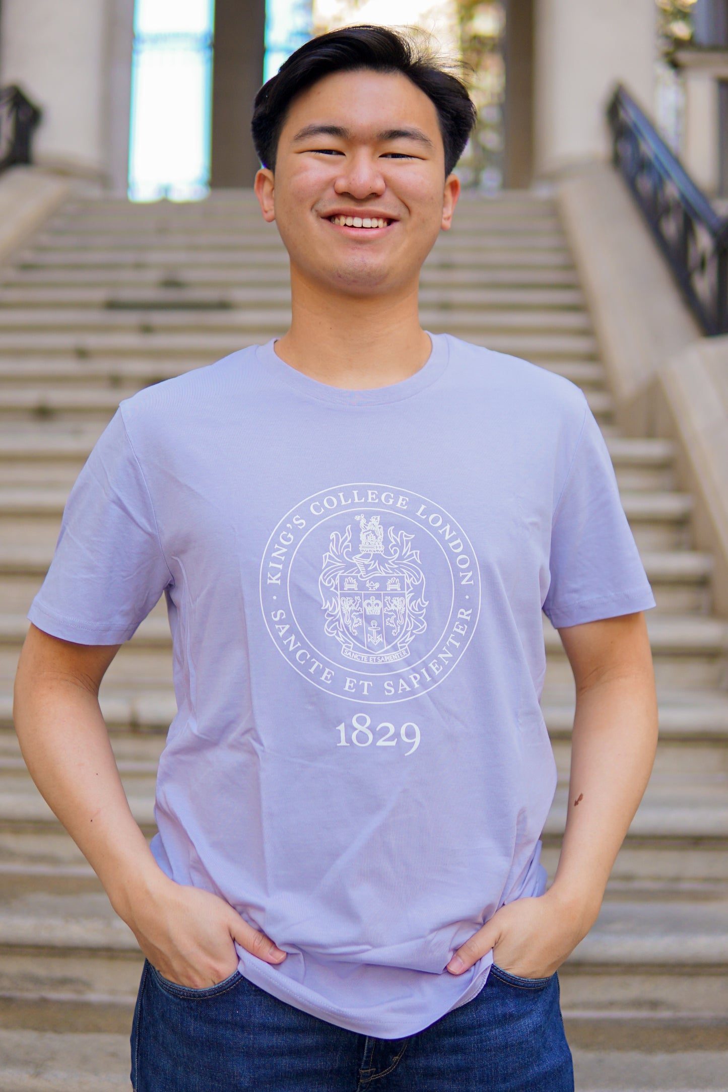 King's College London Sustainable T-shirt in Lavender