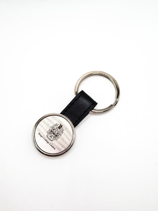 King's College London Leather Strap Keyring