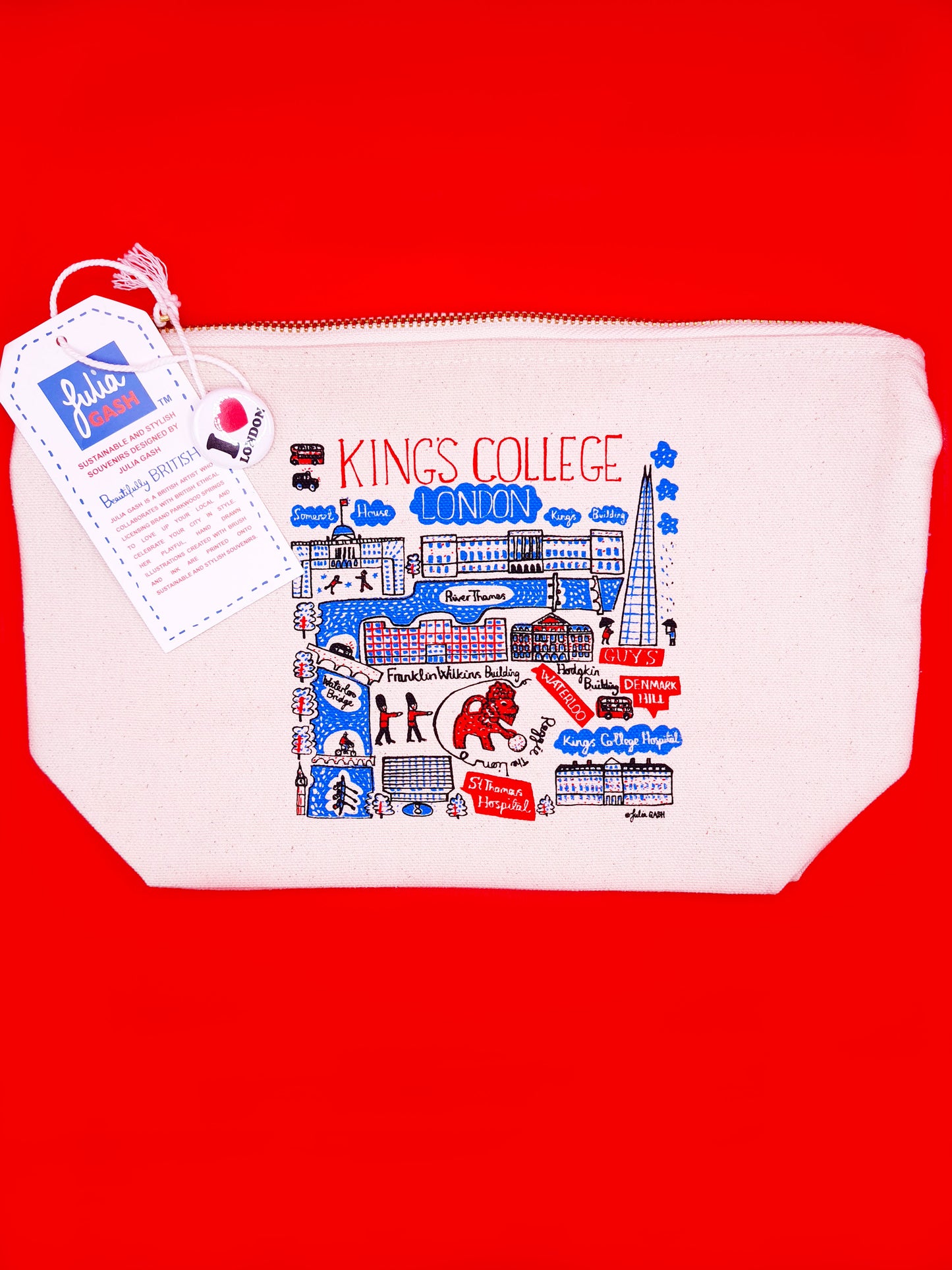 King's College London Map Pouch