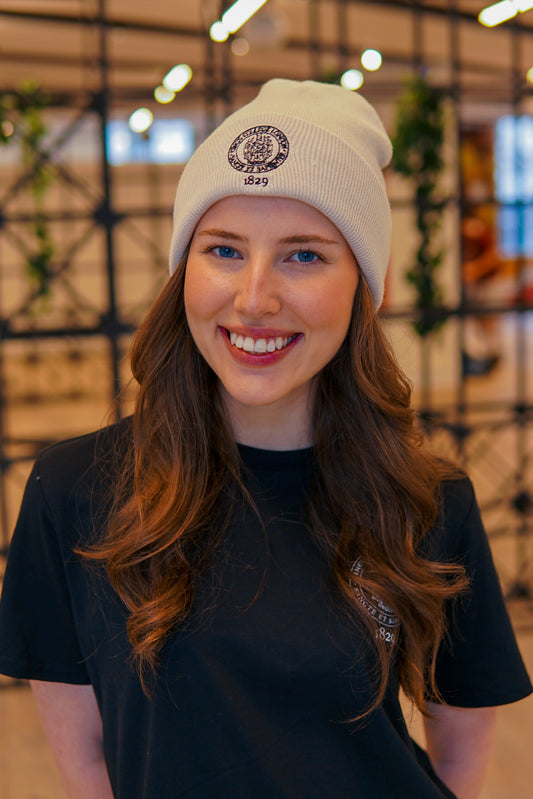 King's College London Beanie in Natural