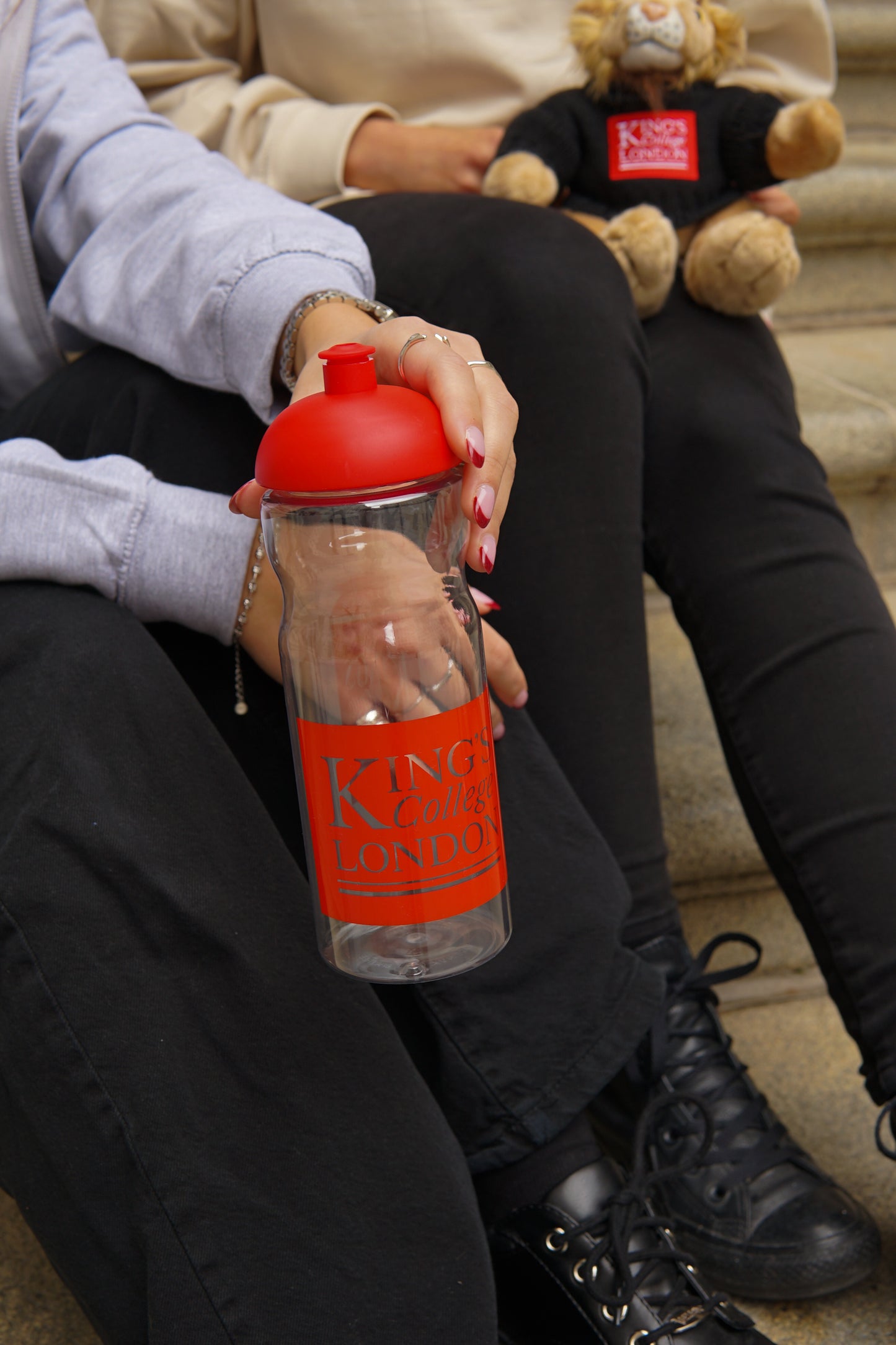 King's College London Sports Bottle-Red
