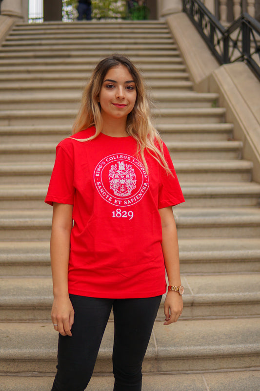 King's College London Sustainable T-shirt in Red