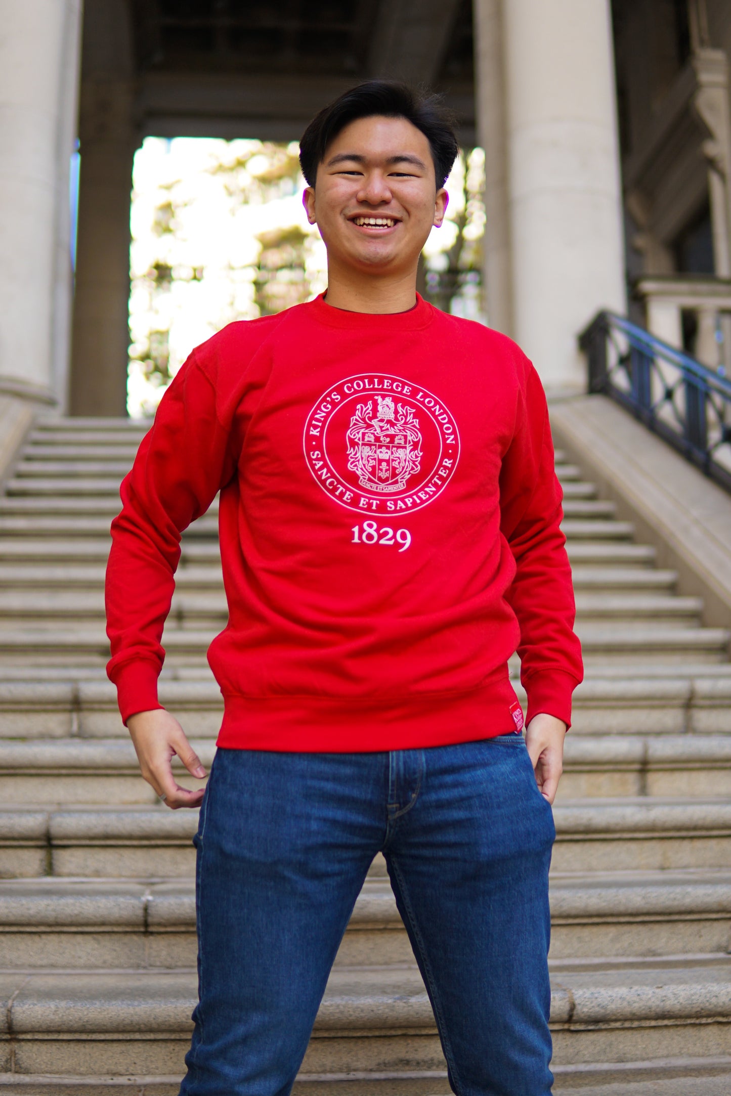 King's College London Everyday Sweatshirt in Red