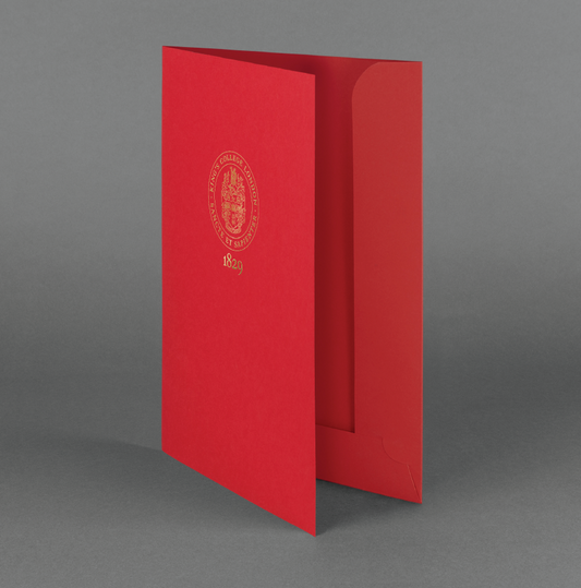 King's College London Red Presentation Folder